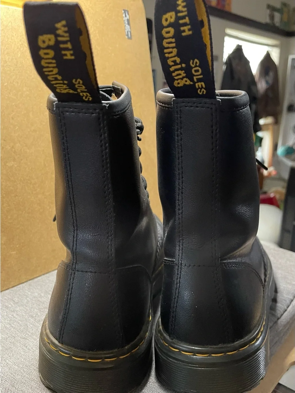 Dr. Martens Black Leather Lace-Up Zavala Platform Boots